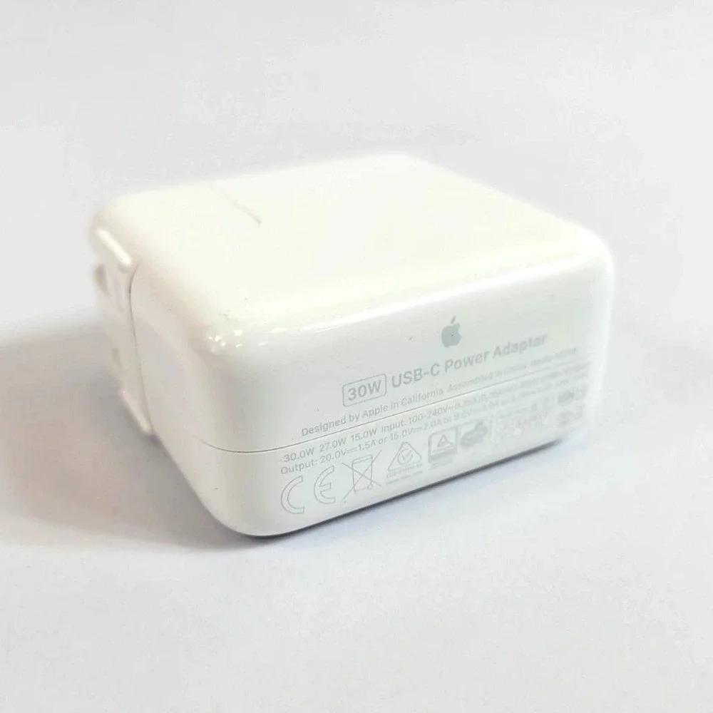 Apple 30W USB-C Power Adapter Wall Charger White A2164 for MacBook iPhone iPad
